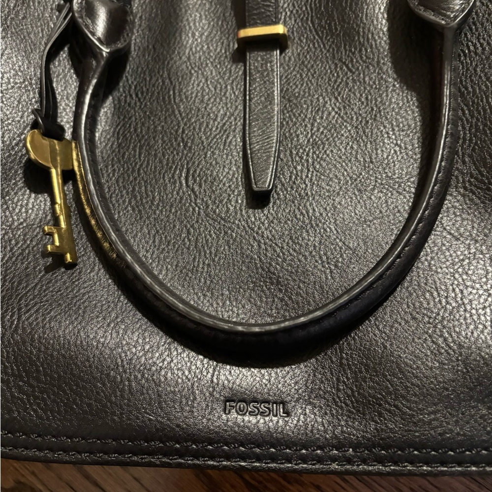 Fossil | Ryder Satchel‎ Black Leather - Picture 3 of 9